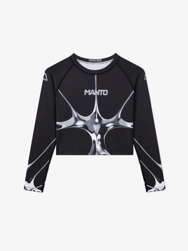 MANTO women rashguard CHROME black